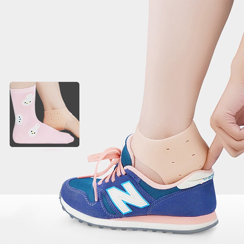 Rehausseur de pieds dissimulés, 1 paire, semelles invisibles pour augmenter la hauteur, protection du talon, coussinets de levage de pieds en Silicone, outil pour enfiler des chaussettes