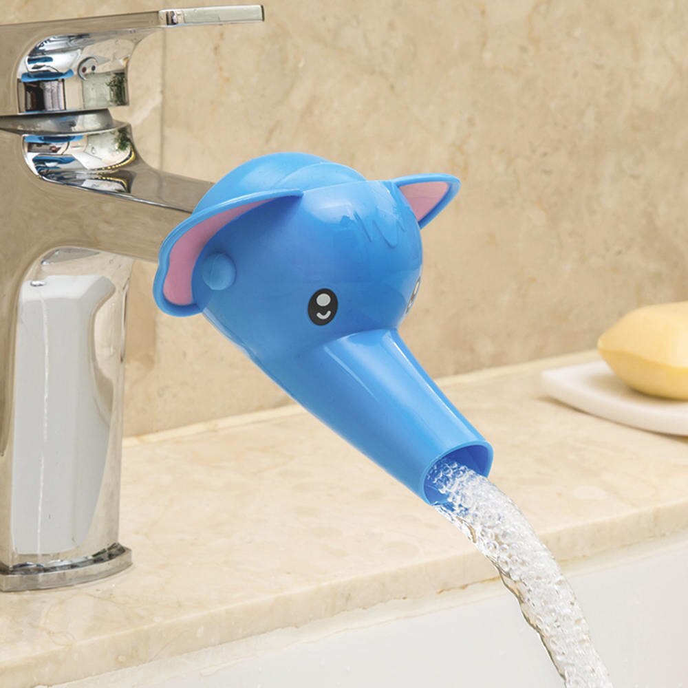 2pcs Cartoon Faucet Extender Hand Wash Device Kitchen Water Faucet Extender Help Children Wash Hands Plastic