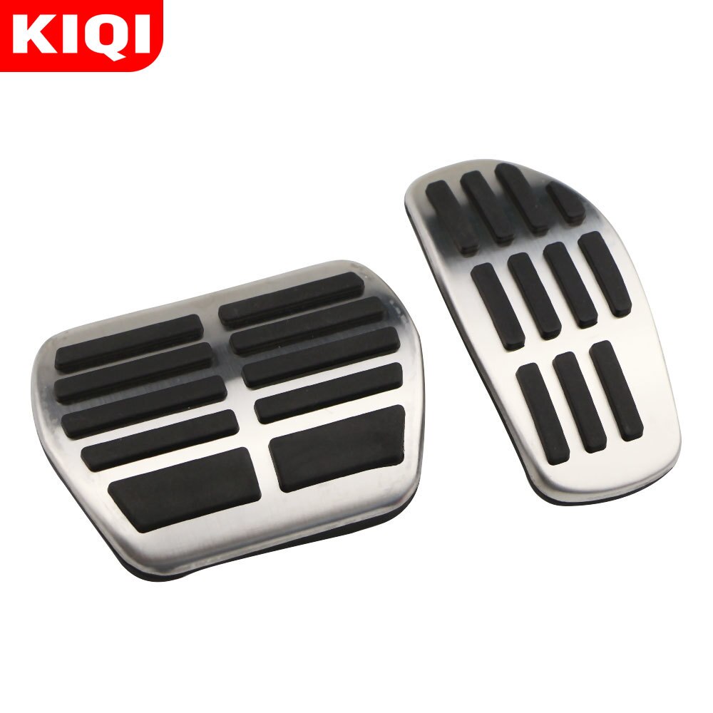 KIQI-pedales de coche para Nissan Qashqai J11, piezas de repuesto, Pedal de freno de combustible de Gas, cubiertas de pedales de descanso, -