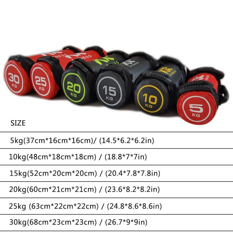 Filled Weight Sand Power Bag 5/10/15/20/25/30 Kg Strength Fitness Exercise Cross-fit Sand bag Gym Training Body Building Sandbag