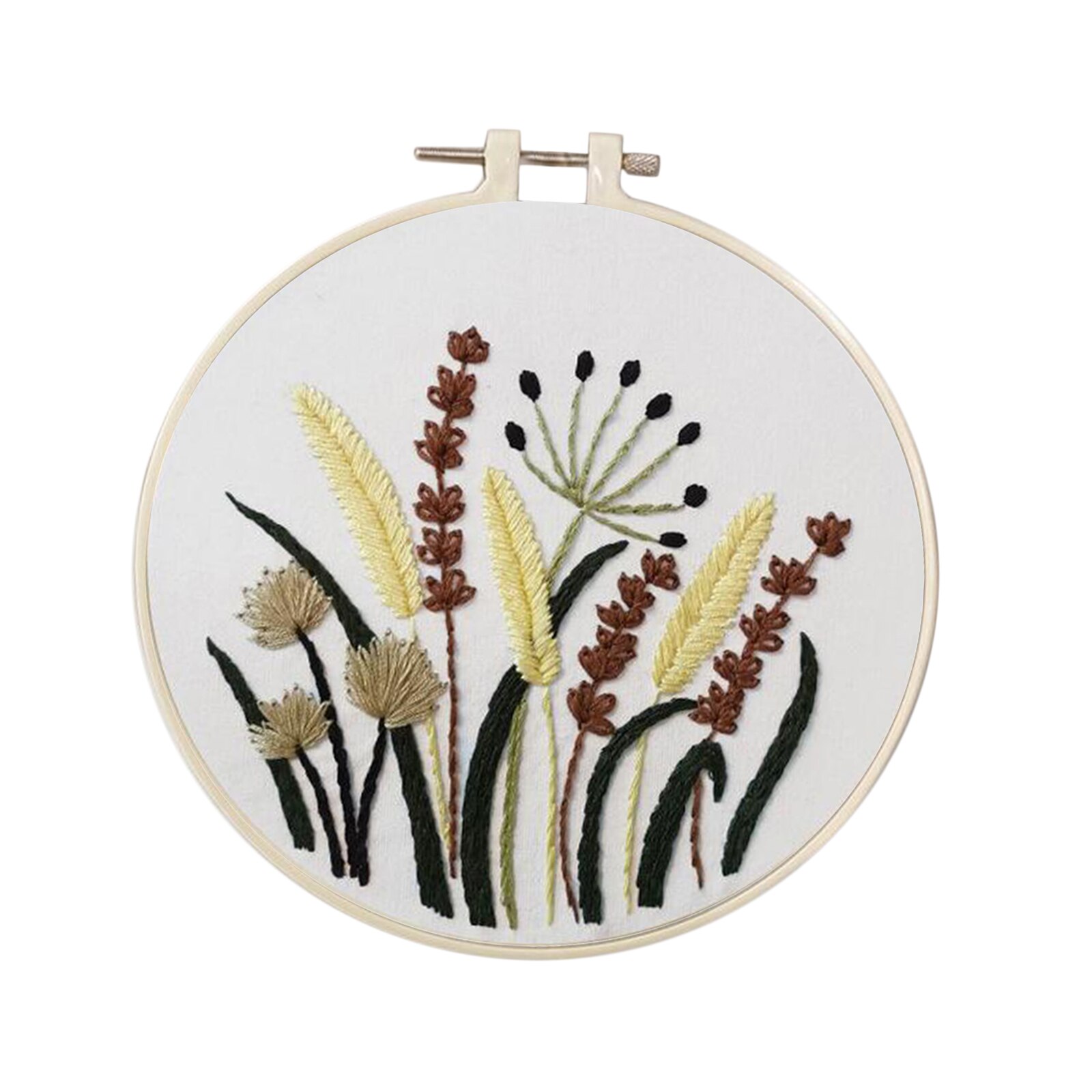 1 Set Embrodiery Starter Kits with Basic Tools DIY Needlework: D