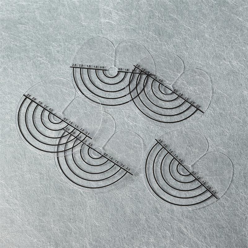 50pcs Round Heat Protector Shields Heat Insulation Sheet Protector Scale Mark Tip Keratin Hair Extensions Styling Accessories