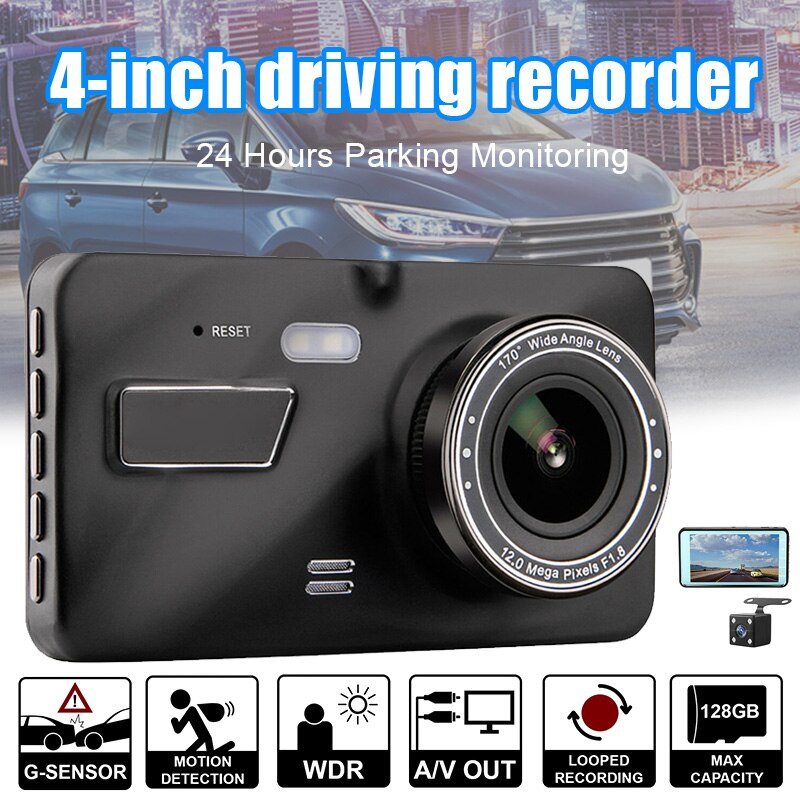 4inch Vehicle Car Dashboard DVR FHD 1080P G-Sensor Camera Video Recorder X66: Default Title