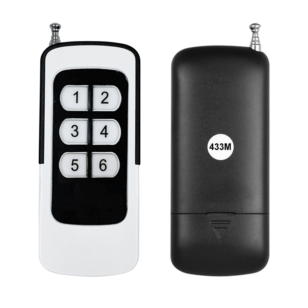 315MHz/433MHz Garage Door Gate Opener 6/8 Buttons Wireless Clone Switch Universal Distance Control Replacement for Vehicle Car: black