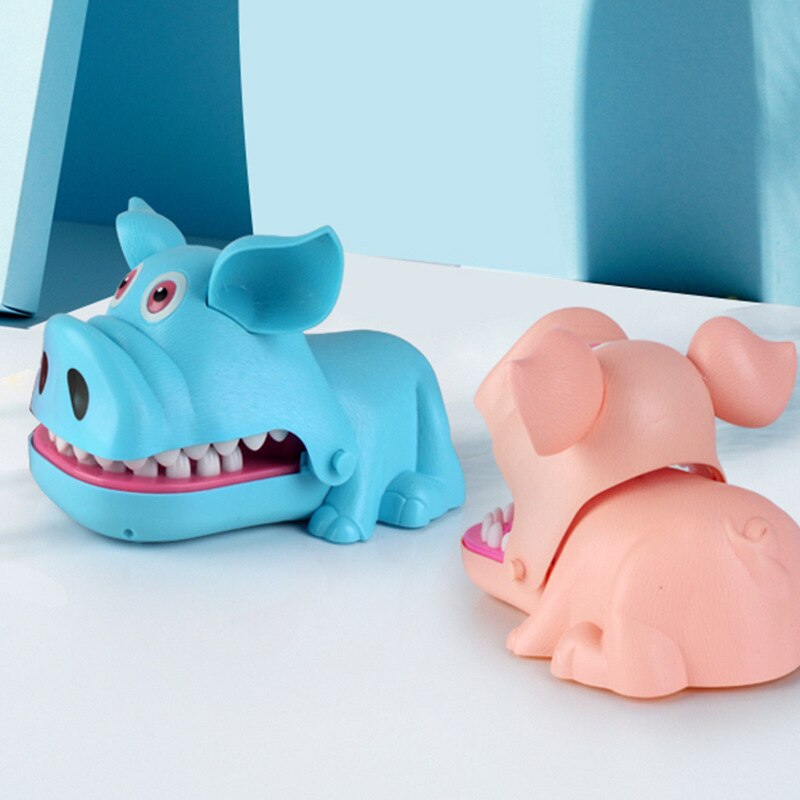 freundlicher Elektrische Beleuchtung Schwein Ordentlich Spielzeug Kreative Leucht Schwein Spiel klassisch Biss Finger Spielzeug Lustige Party-Spiel Spielzeug