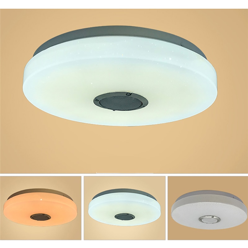 110-220V Rgb Led Plafond Verlichting Home Verlichting 36W 60W App Bluetooth Muziek Licht Slaapkamer Lampen smart Plafond Lamp + Afstandsbediening