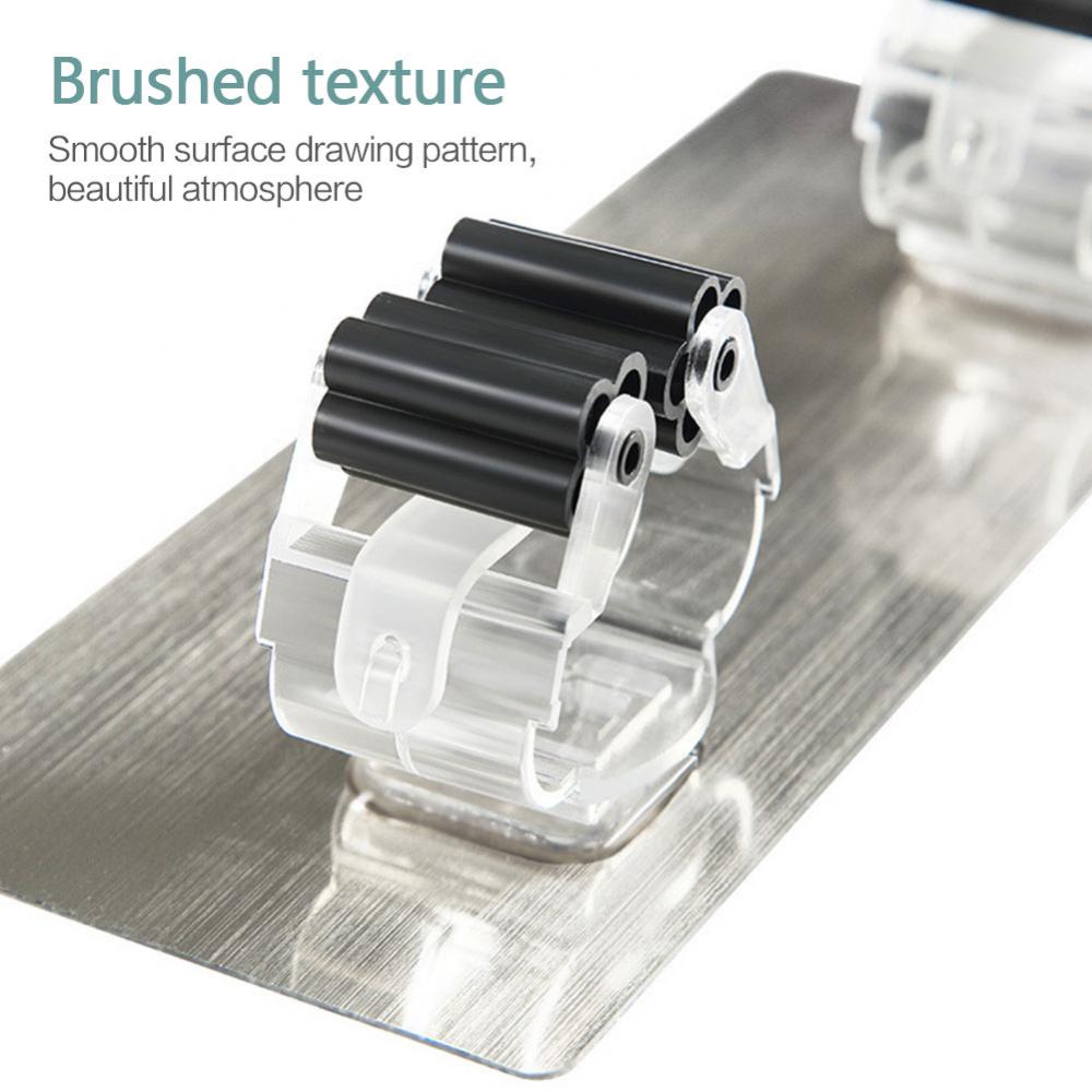 Hanging Mop Clip Multi-functional Strong Broom Sticky Hook Broom Storage Rack Shovel Hanger Hook Kitchen Bathroom Supplies
