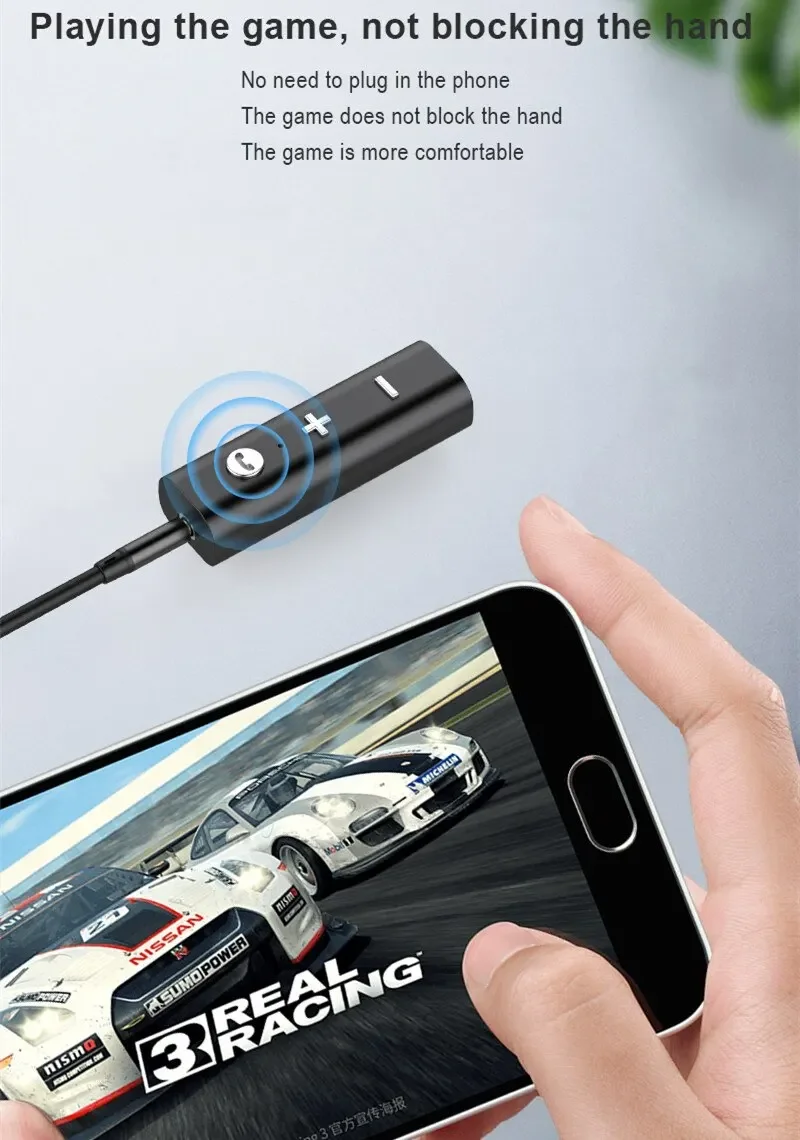 Bluetooth 5.0 Ontvanger Voor 3.5mm Jack Oortelefoon Draadloze Adapter Bluetooth Aux Audio Muziek Zender Voor Hoofdtelefoon Auto Speaker