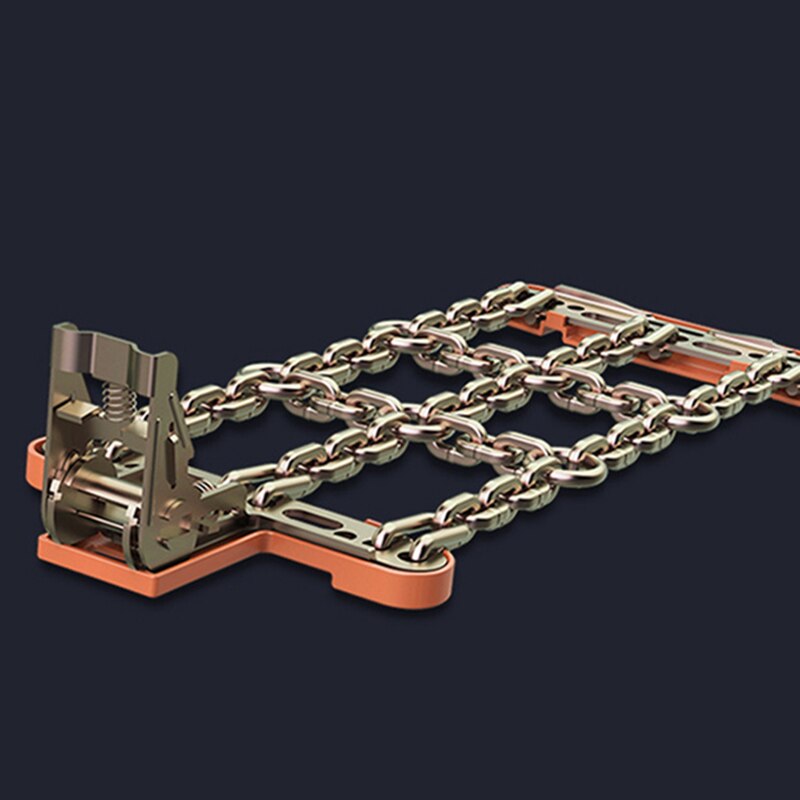 Anti-skid tires car ice breaking general snow chain off-road vehicle off-road vehicle truck MPV emergency escape car accessories: (165mm-195mm)