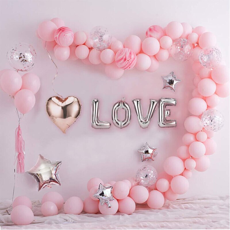 Prinzessin Luftballon-Set 108 Teile – Rosa Deko Für Geburtstag & Baby Shower