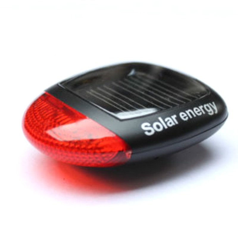 Outdoor Cycling Bicycle Solar Energy Light Rechargeable LED Seatpost Lamp Bike Back Rear Tail Light Bicycle Accessorie taillight