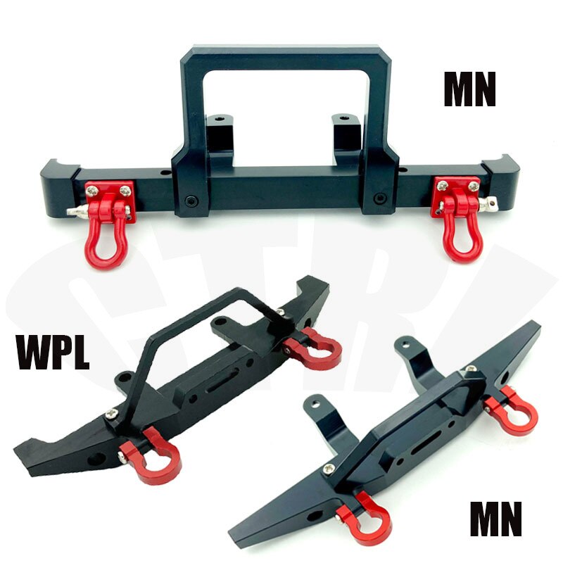 Metalen Voorbumper, geschikt Voor Wpl C14 C24 C24-1 1/16 Mn D90 D91 MN96 MN99 MN99s 1/12 Afstandsbediening Auto Upgrade Onderdelen