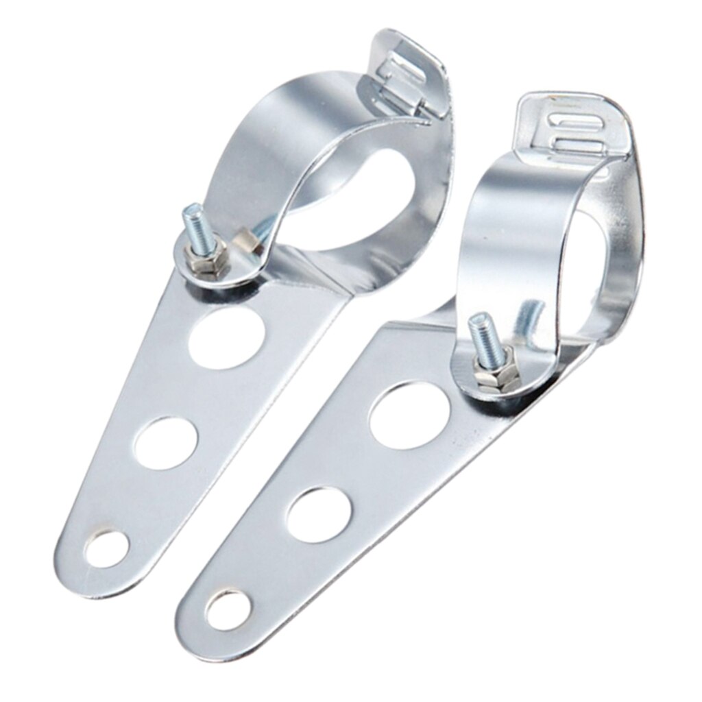 Motorfiets koplampbeugel 34 mm-60 mm motorfiets chroom metalen koplamp