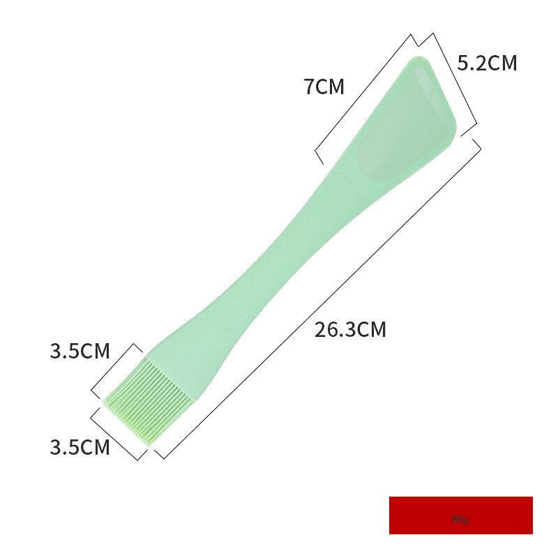 Siliconen Een Stuk Spatel Bakken Dubbele Kop Dual-Purpose Siliconen Spatel Mes Schop Keuken Slagroom tool: 5