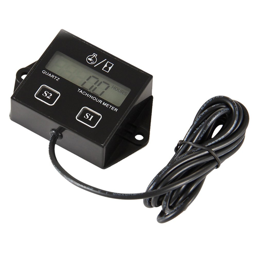 Digital Resettable Tach RPM Tachometer Hour Meter Record Meter Counter Used For Gasoline Engine Marine Generators