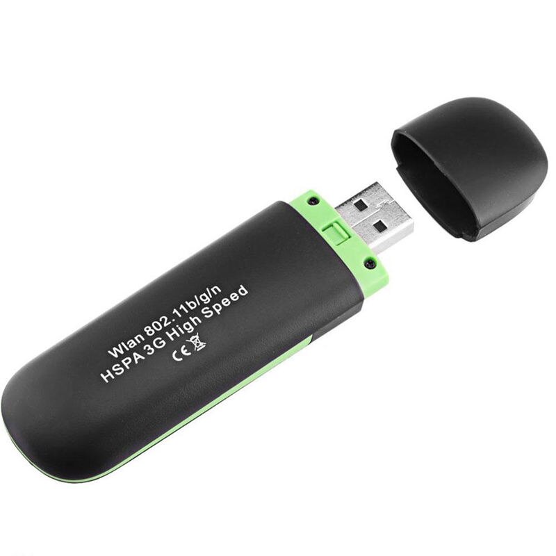 Trådløs 3g mobil wifi router usb dongle mobilt bredbåndsmodem bærbart netværkskort hotspot wifi modem support sim-kort