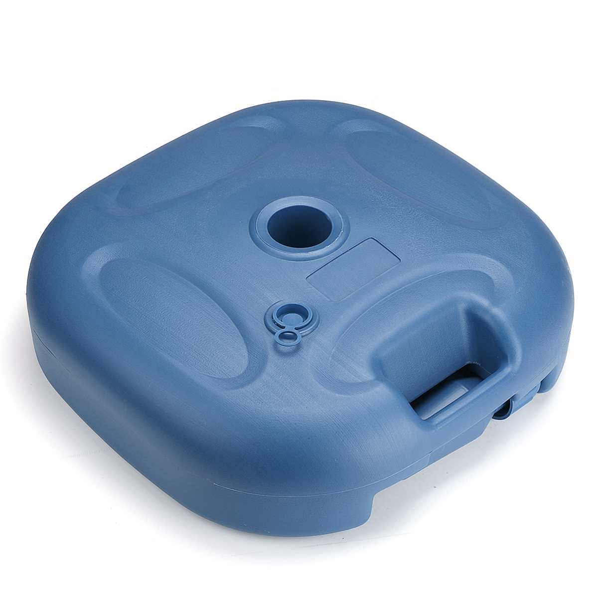 1.8m 2 Layer Shelf Adjustable Portable Outdoor Parasol Garden Umbrella Base Sunshade Patio Umbrella Stand Sun Shelter Accessory: Blue Base