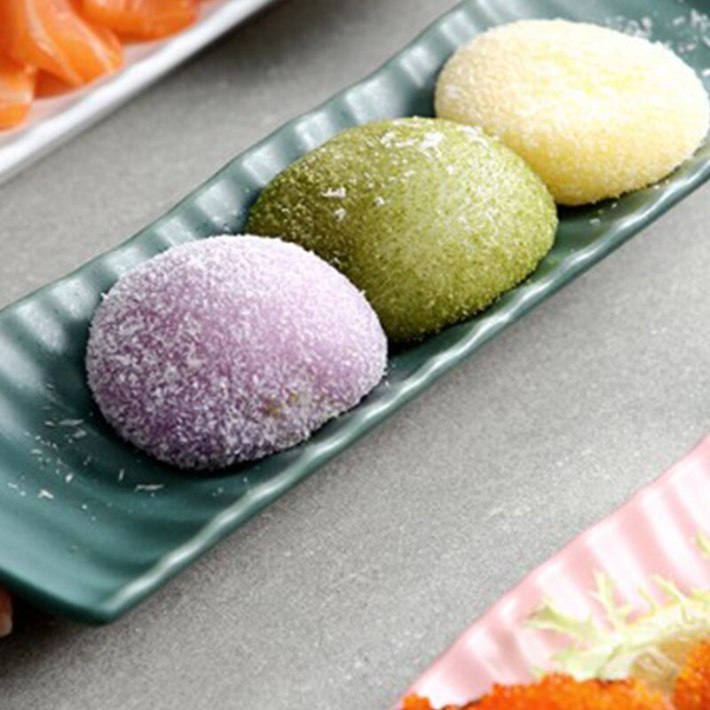 Rectangular Ceramic Plate Party Plate Breakfast Plate Salad Dessert Plate Sushi Plate Nordic Black