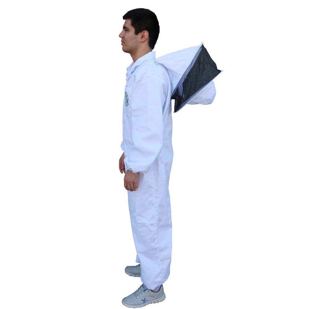 Beefun Beekeeping Suit Full Body Veiled Clothing White Protective Clothing With Hat Apiculture Bee Suits