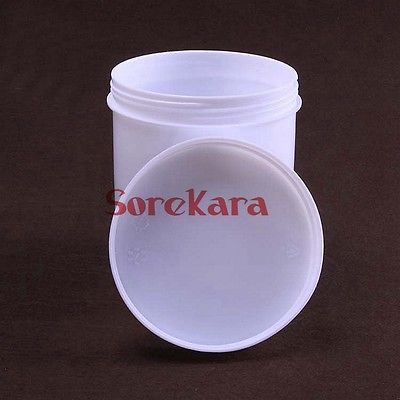 150ml White plastic Bottle Reagent Bottle Sample Vials Screw Cap Screw On Cover Straight Wide Mouth
