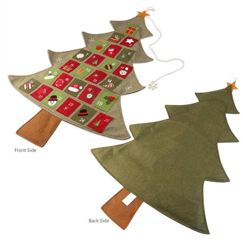 Hanging Christmas Advent Calendar Countdown To Christmas Tree Christmas Countdown Calendar Year Xmas Decor
