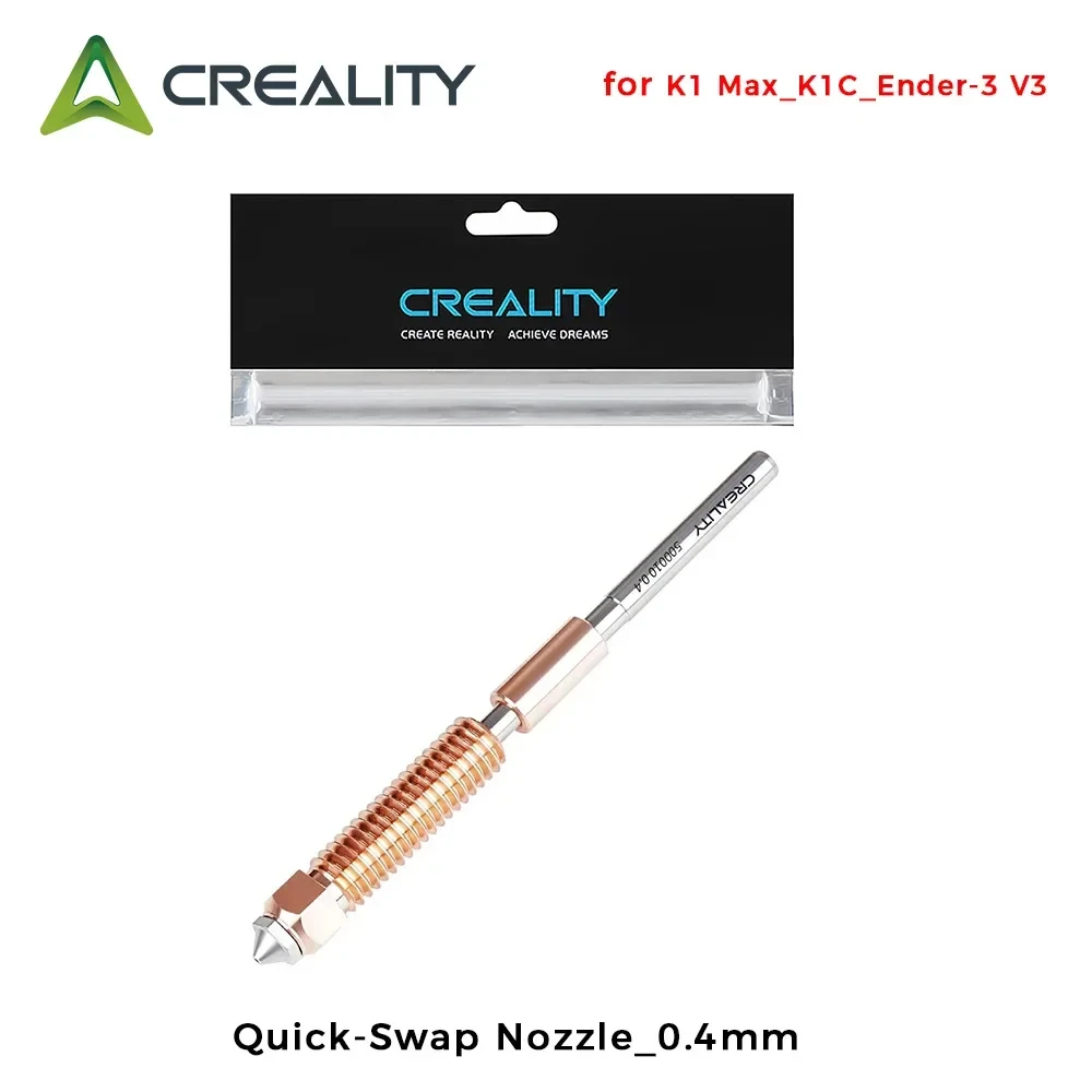 Creality ufficiale K1C Ugello Unicorn Kit ugelli Quick-Swap Ugelli ad alta velocità in acciaio temprato da 0,4/0,6/0,8 mm per K1C/Ender V3: 0.8mm / Rosso