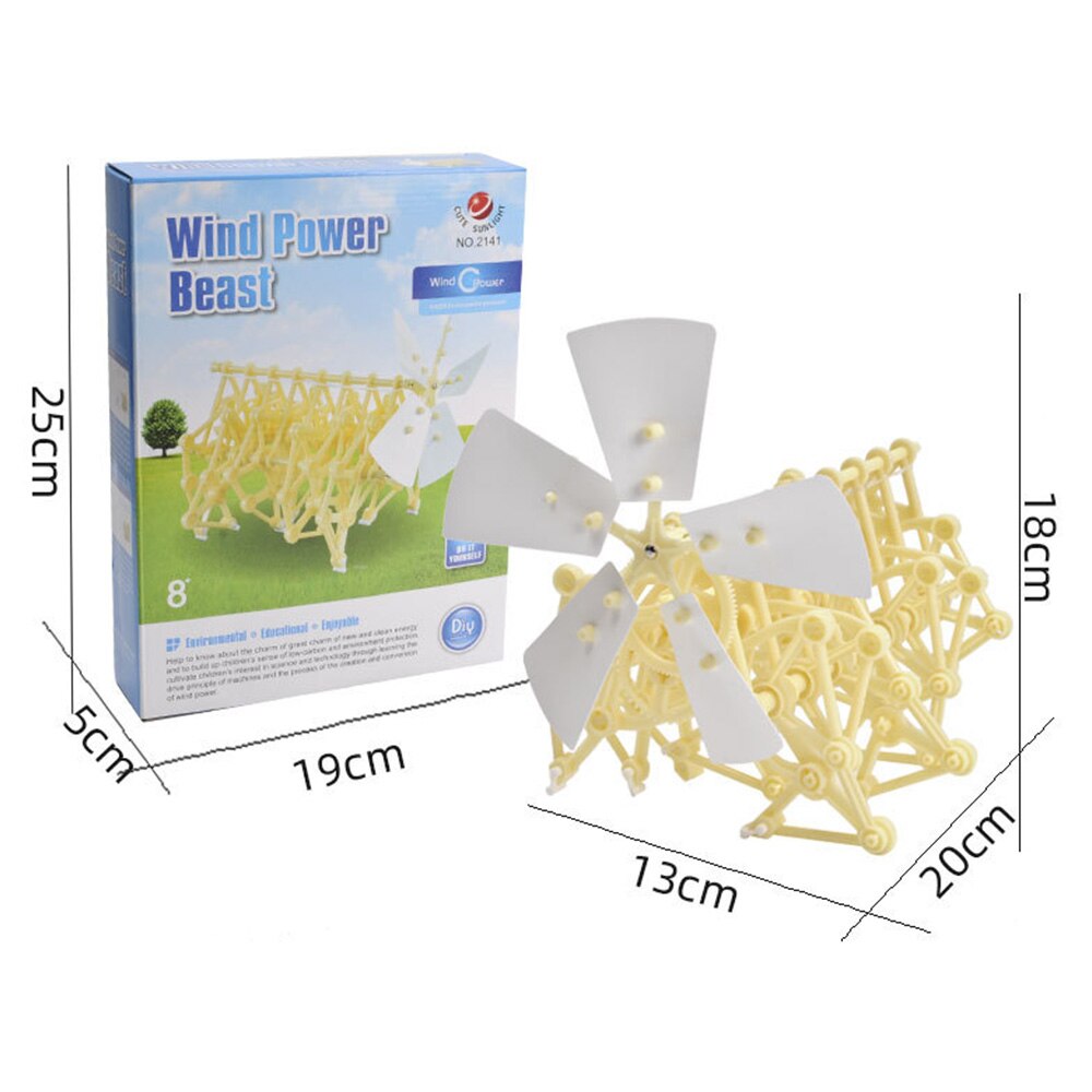 Wind Energie bionisch Tier Ebene Technologie DIY freundlicher Handwerk Spielzeug handgefertigt Roboter Wind Energie Mechanische Tier Montiert Modell