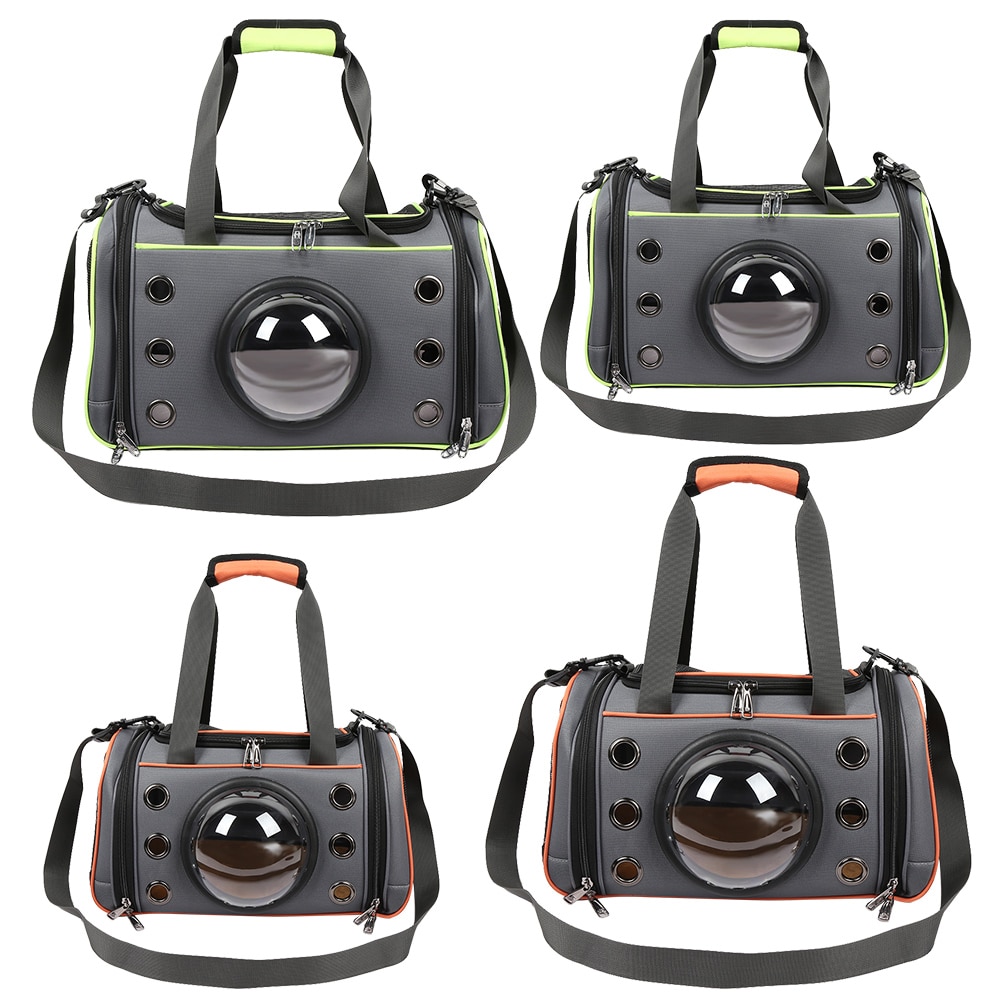 Transport bag dog space capsule shape breathable bag puppy outdoor travel shoulder bag soft kennel small dogs cats