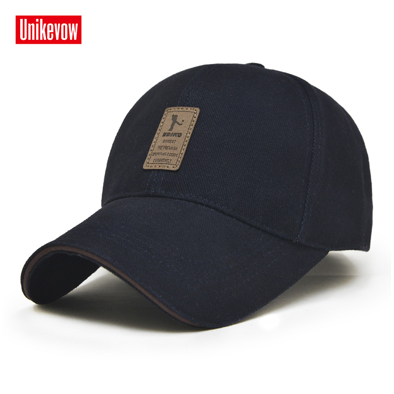 UNIKEVOW 9 Kleuren Baseball Cap mannen Verstelbare Cap Casual leisure hoeden Effen Kleur Mode Snapback Zomer Herfst hoed