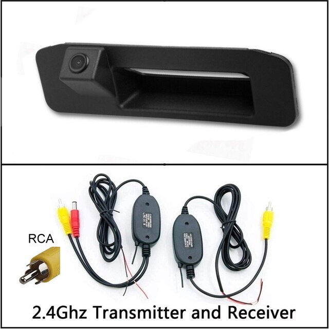 Voor Mercedes Benz GLK Klasse X204 Kofferbak handvat Auto Reverse Backup Achteruitkijkspiegel Parking Achteruitrijcamera HD CCD: wireless DVD