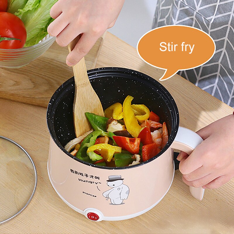 220V Mini Multifunction Electric Cooking Machine Single/Double Layer Available Pot Multi Electric Rice Cooker Non-stick pan