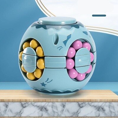 Spinning Magic Beans Antistress Fidget Toys Anxiety Fidget Anti-stress Box Autism Hand Figet Toy Simple Dimple for Children Ball: Army Green