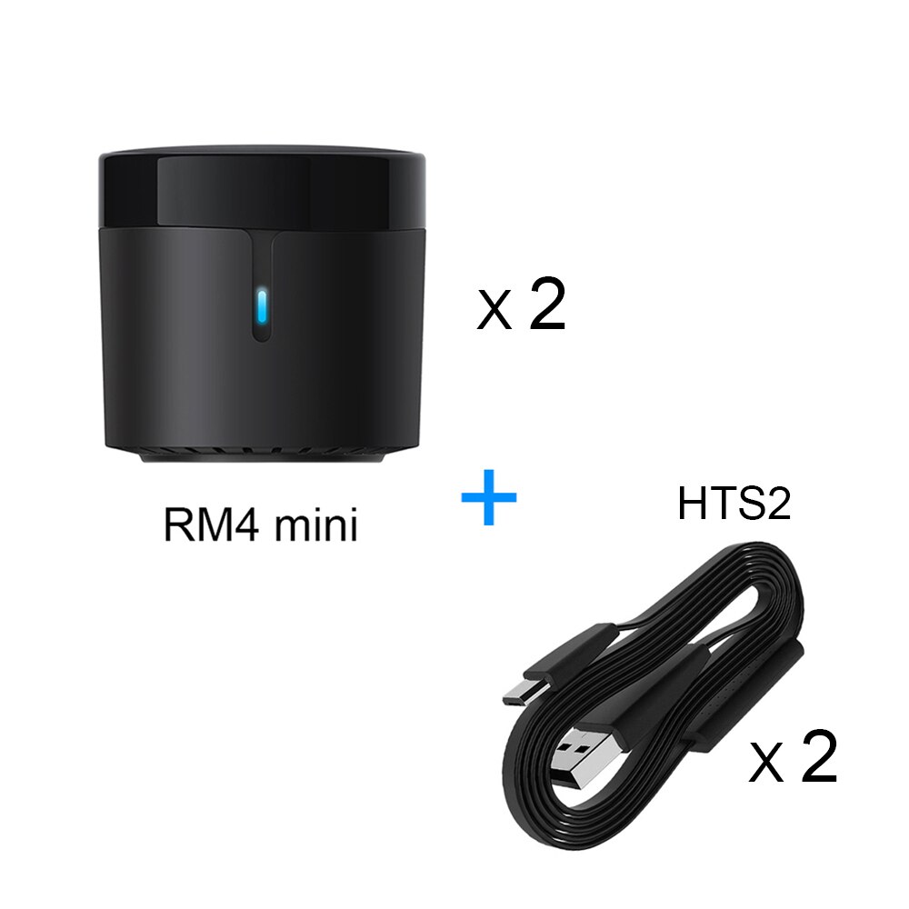 Broadlink RM4Pro 4 Cmini Smart Home Automation Wifi Ir Rf Universele Intelligente Afstandsbediening Werk Met Alexa: 2PCS 4mini HTS2