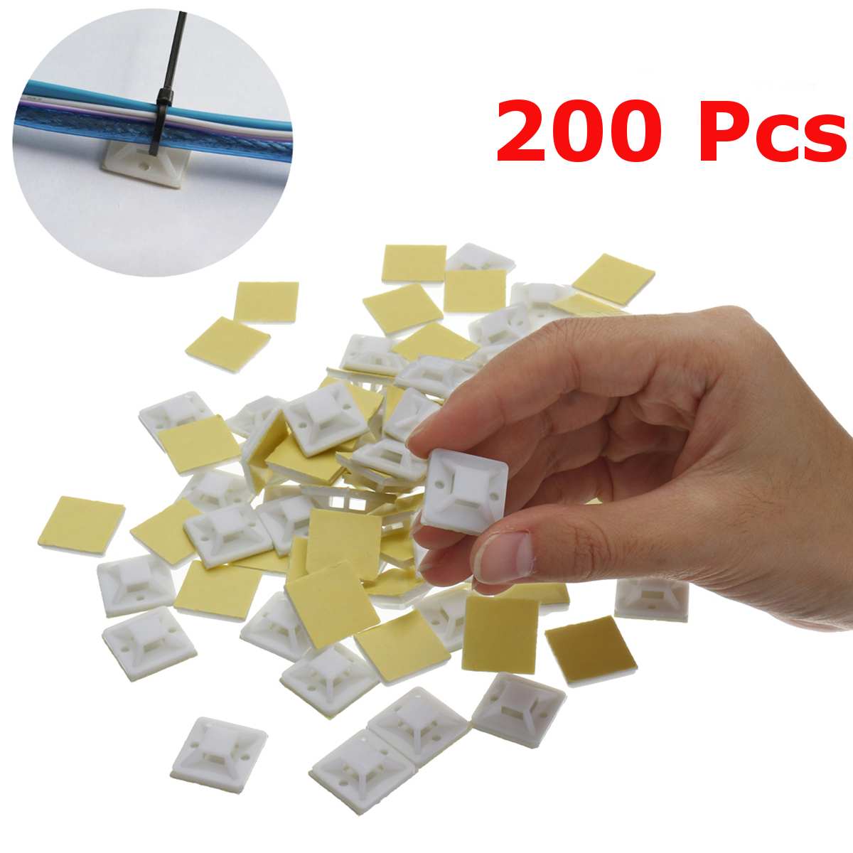 200Pcs 100 Stuks 20X20Mm Zelfklevende Stick On Mou Grandado