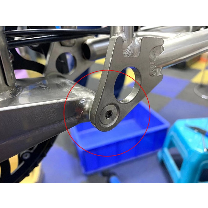 Aceoffix brompton pyörärunko takahaarukan kääntöpiste titaaniseos titaaniruuvi kääntöpiste
