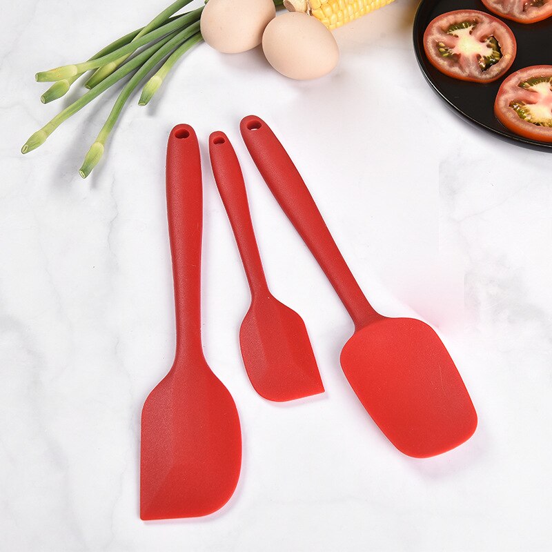 Baking Utensils Food Grade Three-Piece Silicon Scraper Baking Suit Salad Mixing Large Small Number Scraper