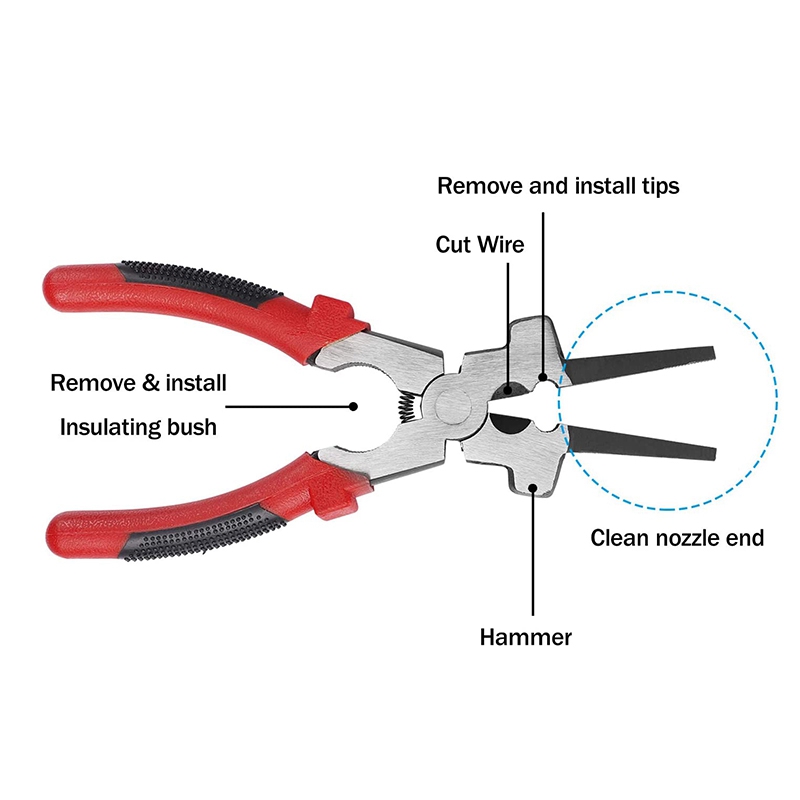 2 PCS 8 Inch Multi Function Mig Welding Pliers Stainless Steel Welding Pliers for Metal Fabricators