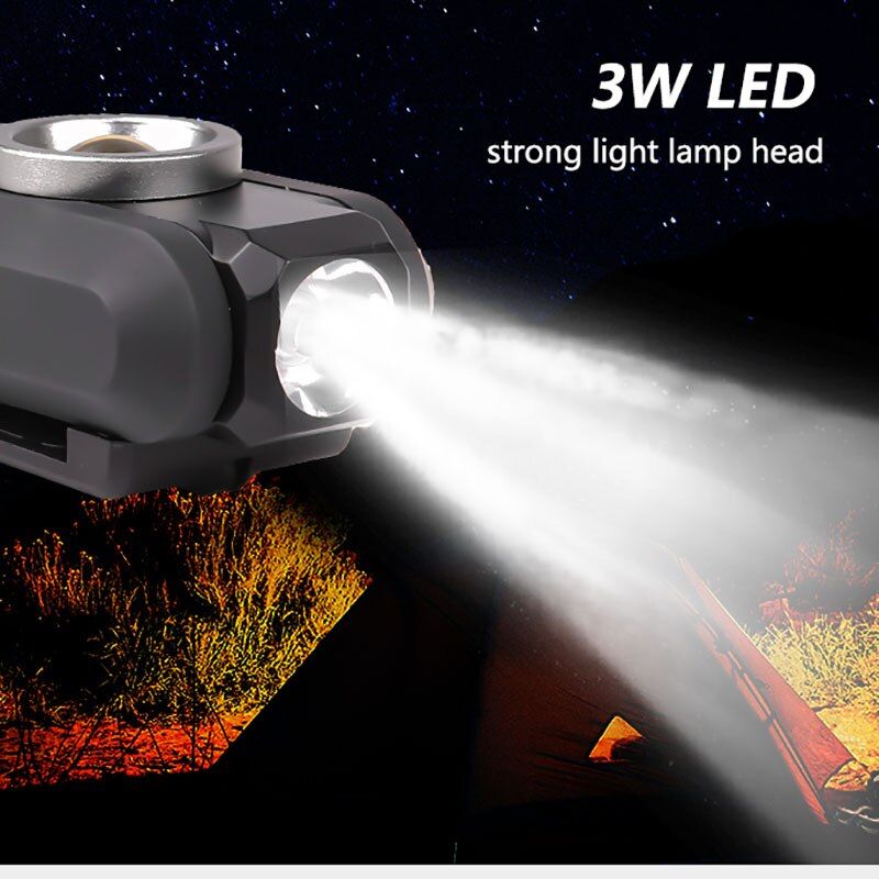 Cob arbejdslampe led bærbar lommelygte usb genopladelig lommelygte fleksibel magnetisk inspektion gul lilla hvid nød uv lys
