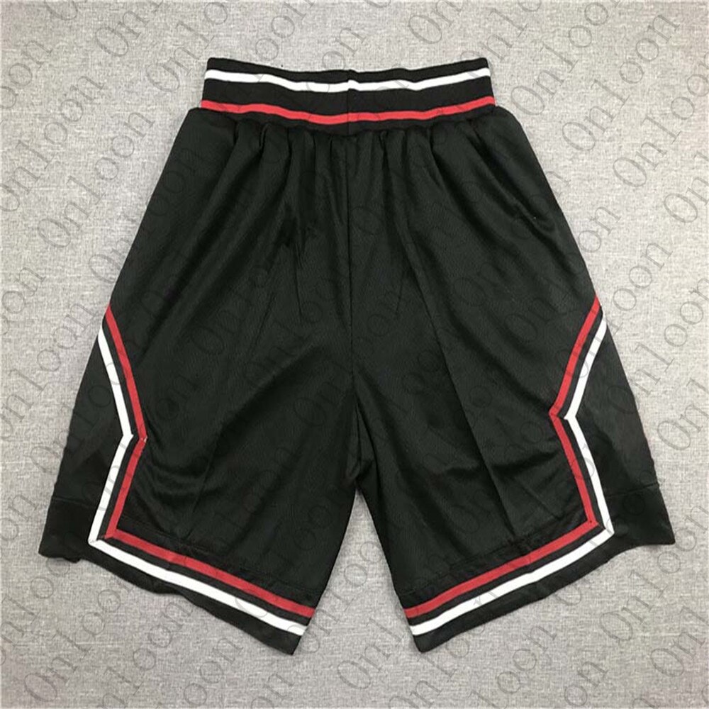 Pantalones Cortos de baloncesto americano para Hombre, Shorts deportivos con bordado de Chicago, baloncesto