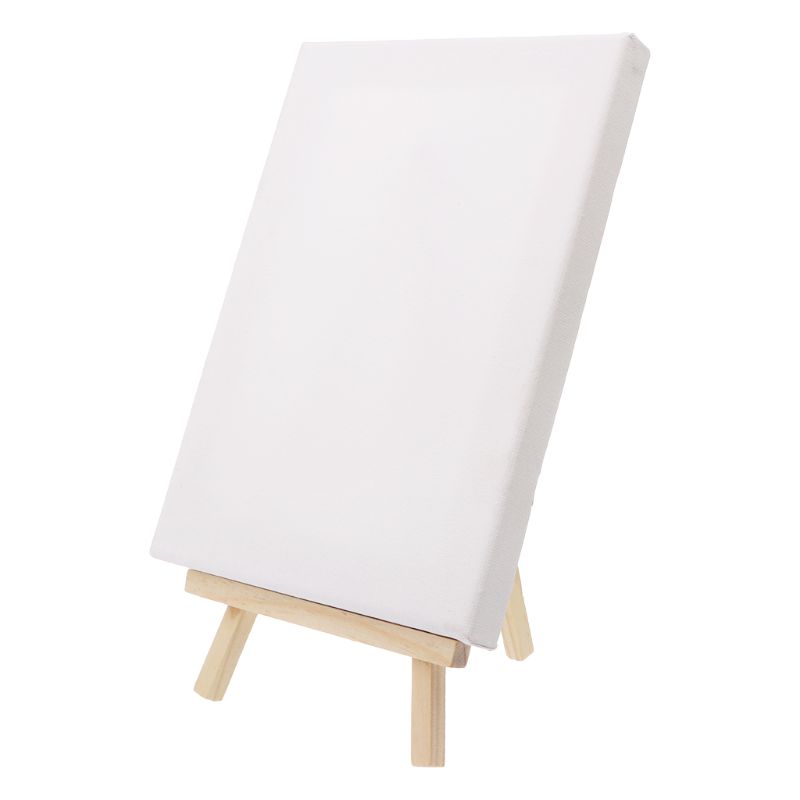 Mini lienzo y caballete de madera Natural para arte, pintura, dibujo, artesanía, suministros de boda,: 15x20