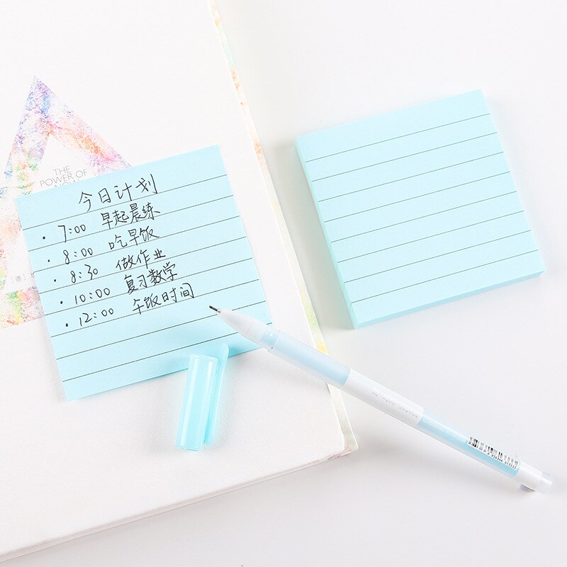 Simple Kraftpaper Notebook Horizontal Sticky Notes Message Notes Note Paper Students Little Book Removable Self-stick Notes Stic