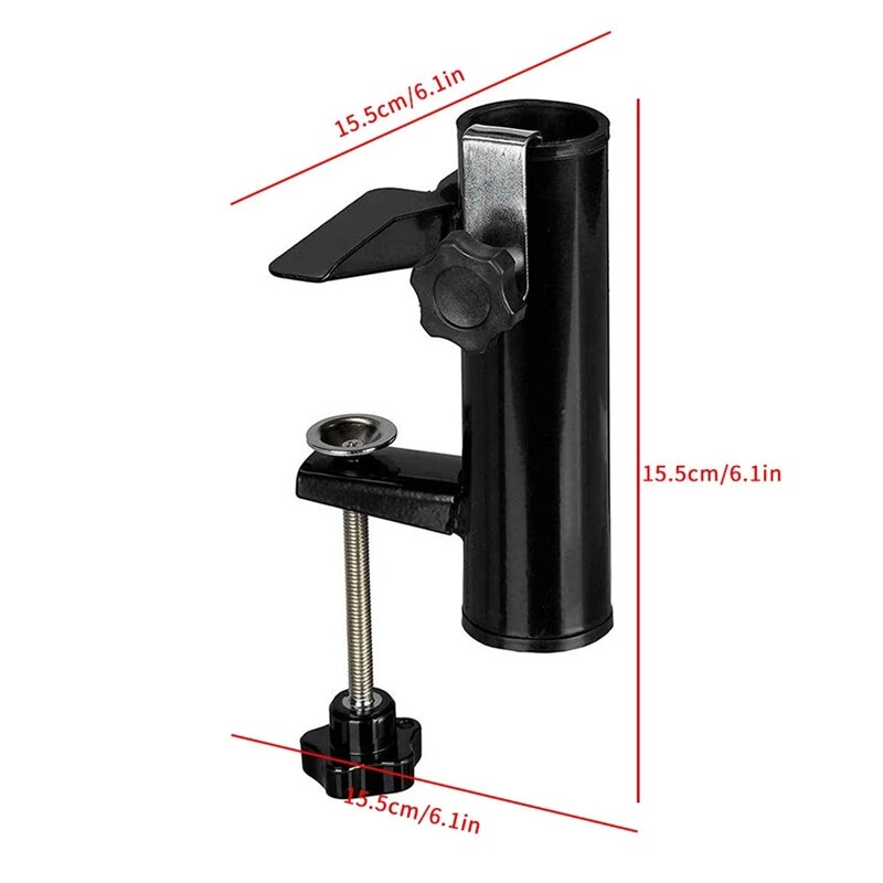 Portable Parasol Holder Bracket Umbrella Stand Fixed Clip Not Easy To Rust Support Stand For Courtyard Balcony Beach