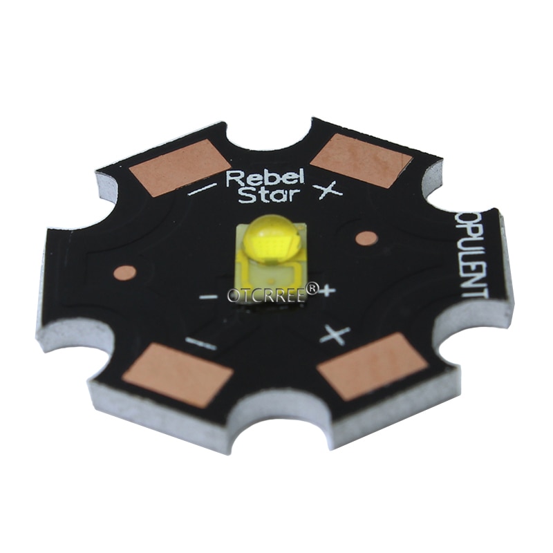 10 pièces LUXEON rebelle ES 3W haute puissance lumière LED émetteur puce Diode blanc blanc jaune 3.2-3.4V 700mA 20mm PCB