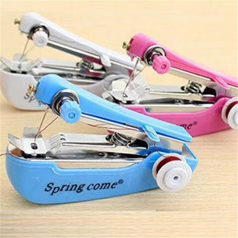 Portable Mini Manual Sewing Machine Travel Portable Sewing Tools Home Tailoring Machine Handy Needlework Tool Home Accessories