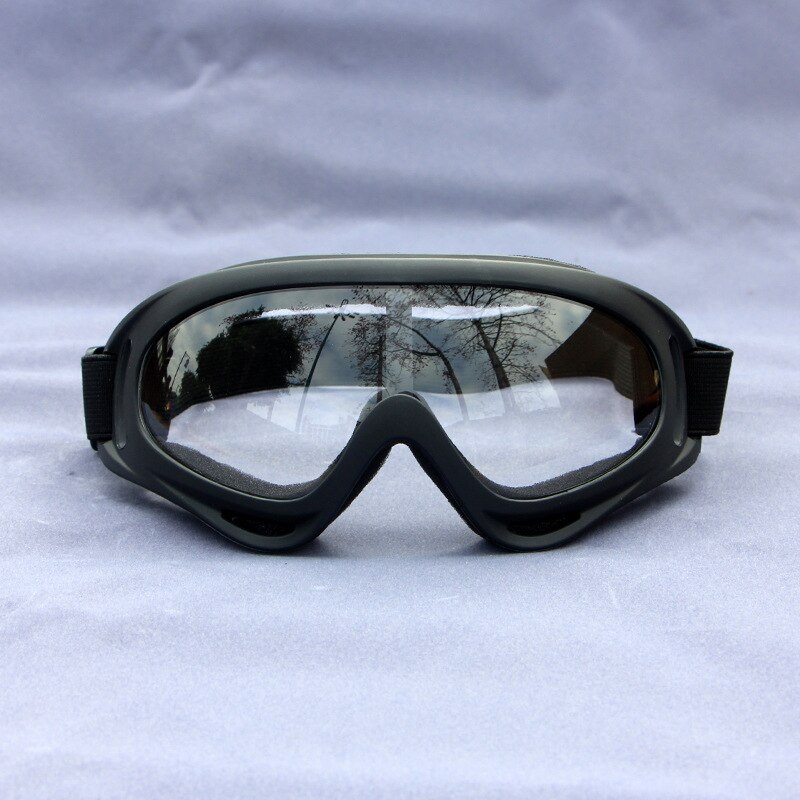 Transparent Eye-protection Goggles Anti-fog Anti-Spittle Droplet Windproof Sand Glasses Airtight Goggles Glasses: X400 Black Frame Anti fog Lens