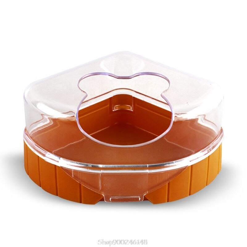 Transparante Hamster Badkamer Container Zandbak Woestijnrat 'S Plastic Zand Droog Toilet Met Schop Voor Rat Muizen Kleine Dier O29 20
