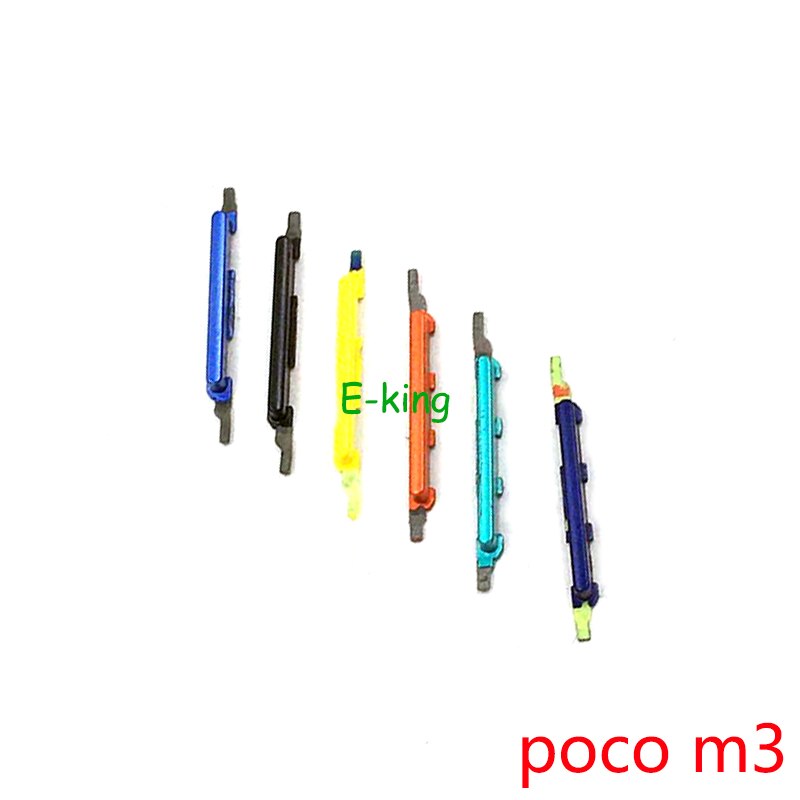 Botón de encendido y volumen para Xiaomi Mi Poco M3, 100 Uds.
