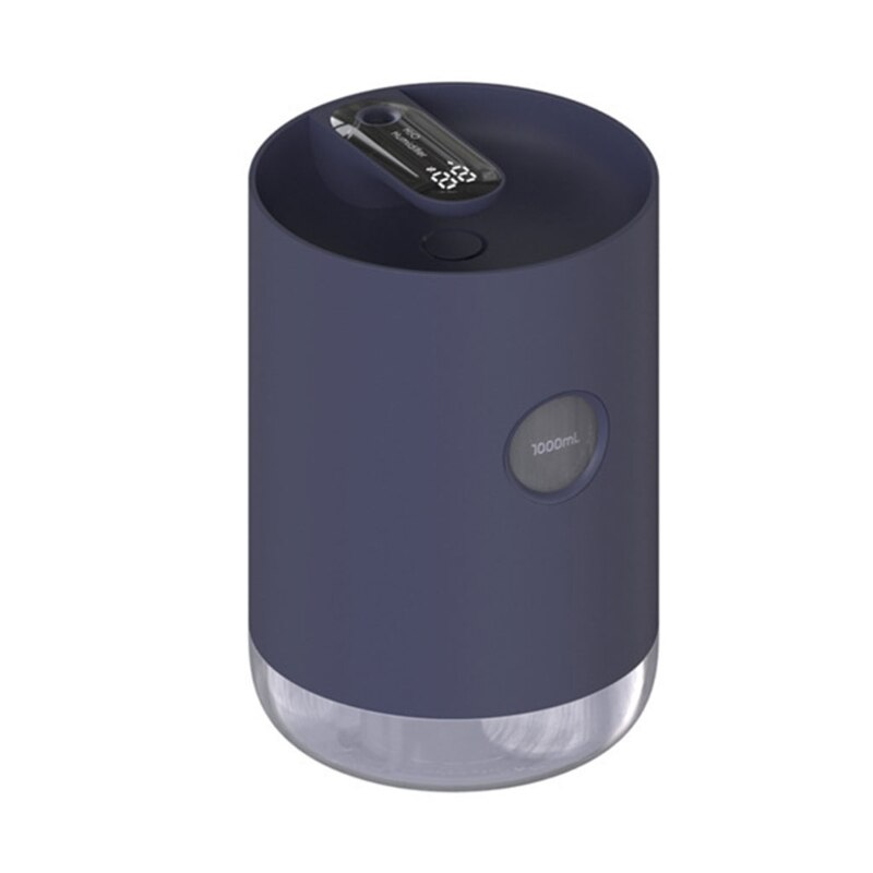 USB Portable Air Humidifier Rechargeable Mist Maker Large Capacity Aroma Diffuser Ultra-quiet Operation Fogger Appliance: Blue