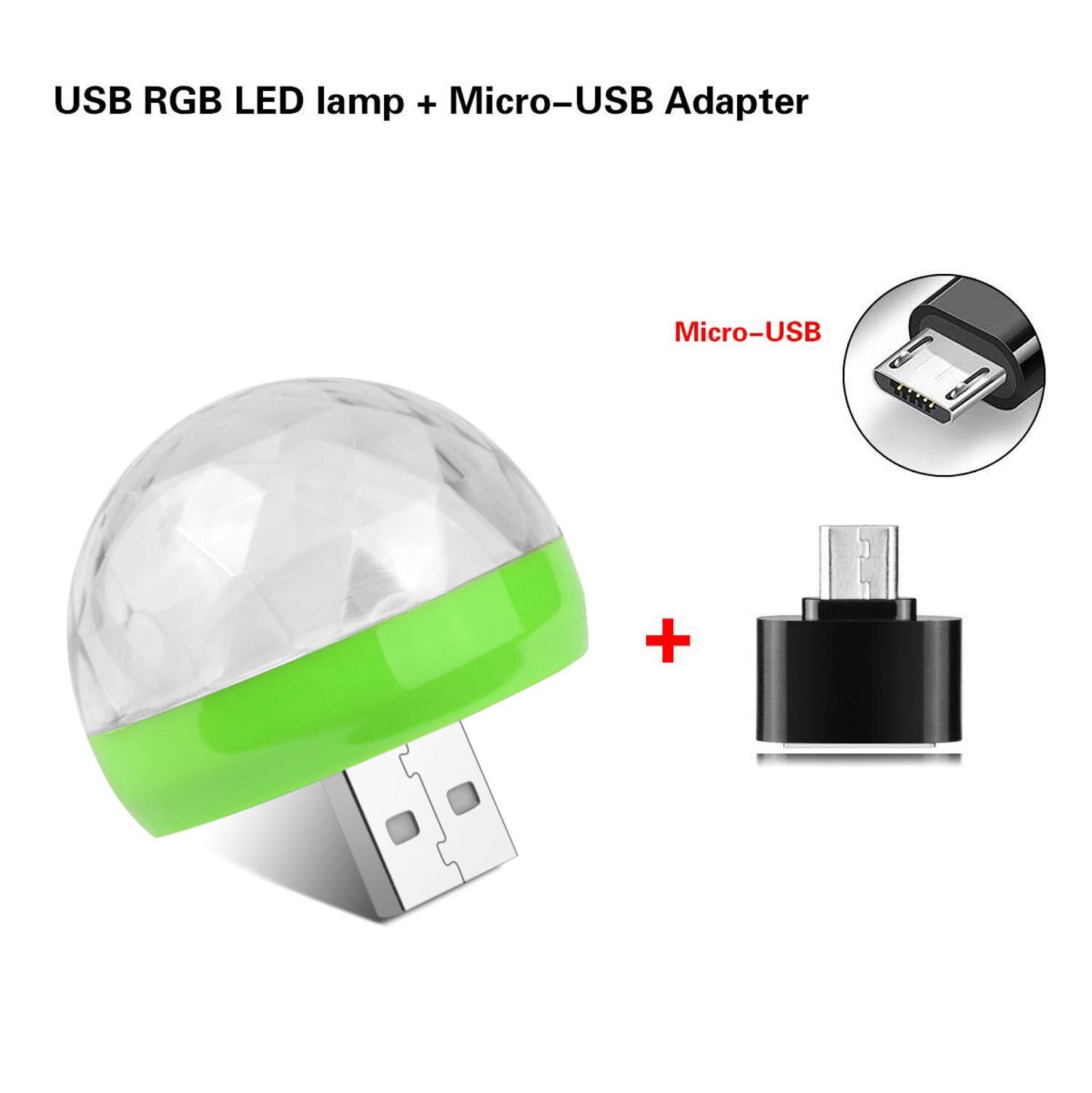 E27 3w 6w färgglada automatiskt roterande rgb led-lampa scenljus magiska glödlampor partylampa disco för heminredningsbelysning lampa: Mikro-usb
