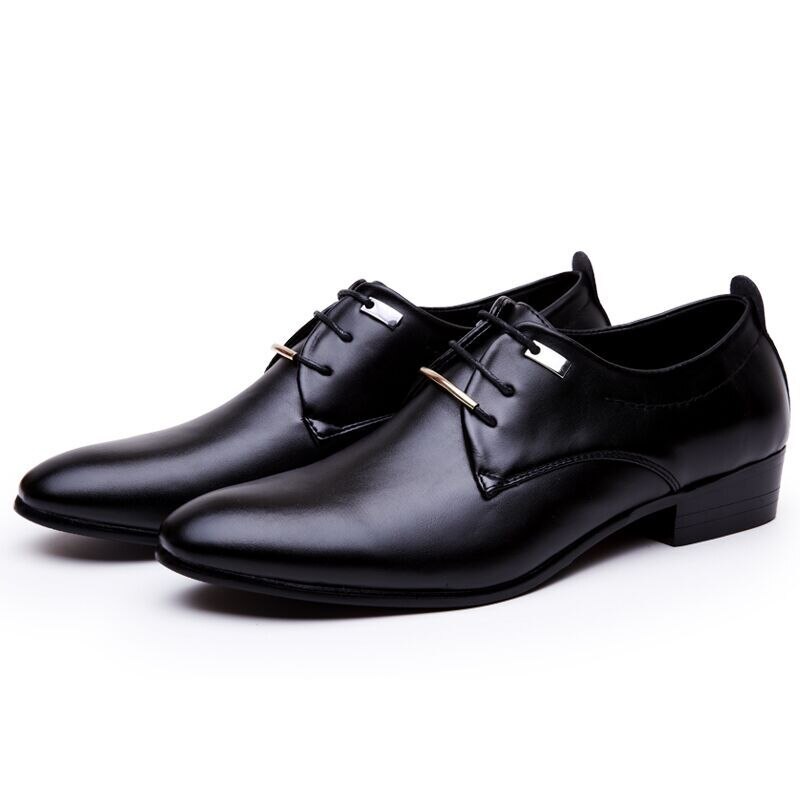 Spring Autumn Men Leather Oxford Shoes Men Dress Business Shoes Formal Shoes Pointy Shoes Big Size 38-45